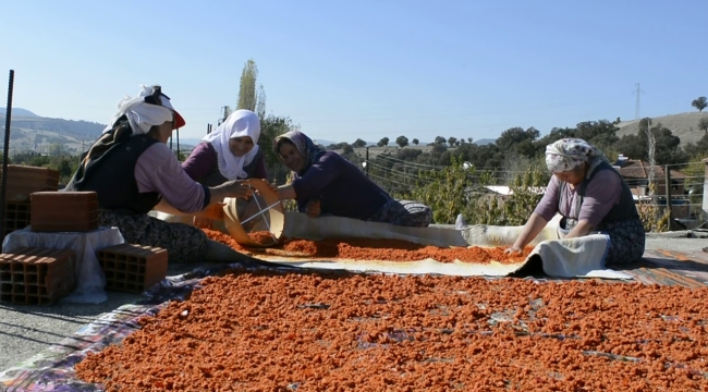 Kışın sofraların şifa kaynağı tarhana kuruyor