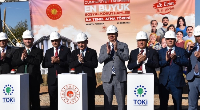 Manisa'da 4100 sosyal konut,18 bin arsası,350 iş yeri teslim edilecek