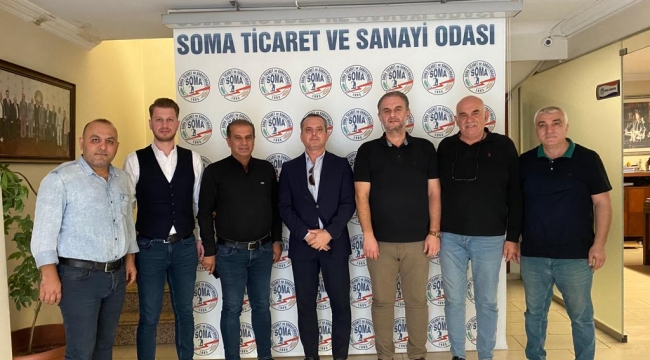 Soma Kaymakamı Akkaya,'dan TSO başkanı Doğan'a ziyaret 