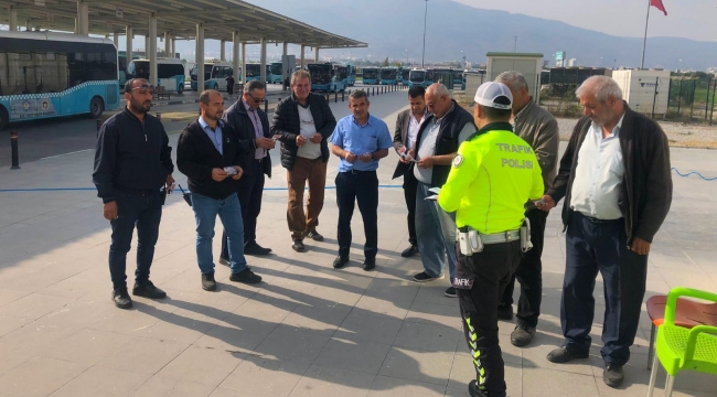 Sürücülere yolcu indirme bindirme bilgilendirmesi