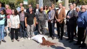 Üzümü alınmayan üreticilerin TMO isyanı