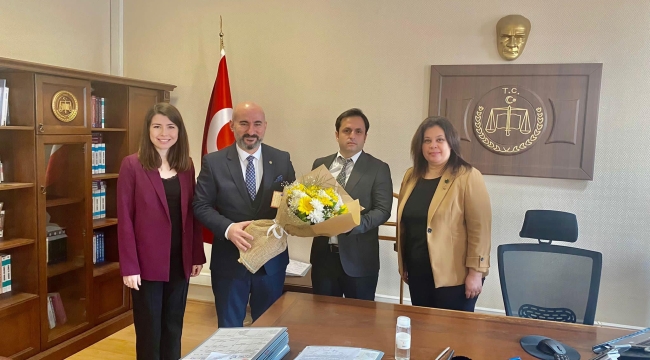 Baro yönetiminden 1.idare mahkemesi başkanına ziyaret