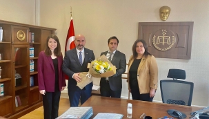 Baro yönetiminden 1.idare mahkemesi başkanına ziyaret