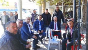 Başkan Bilgin, başkan Yaralı'nın hayrına katıldı