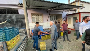 Başkan Bilgin Gökçeköy ve Seyitoba'da zeytin üreticileriyle buluştu