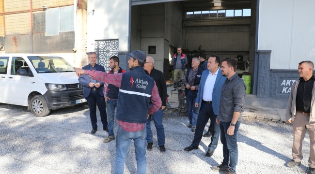 Başkan Dutlulu,sanayi esnaflarını ziyaret etti