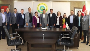 CHP ilçe yöneticileri ATSO'yu ziyaret etti