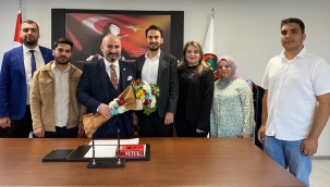 İyi partililer ve ülkü ocakları baro başkanı Rona'yı ziyaret etti