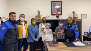 Lösemili çocuklardan emniyete teşekkür ziyareti