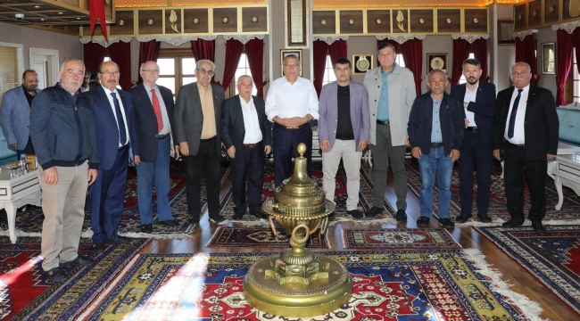 MESO başkanı Akyüz'den Çerçi'ye taziye ziyareti