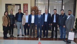 MESOB başkanı Geriter başkan Destan'ı ziyaret etti