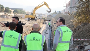 MUOSB başkanı altyapı çalışmalarını denetledi