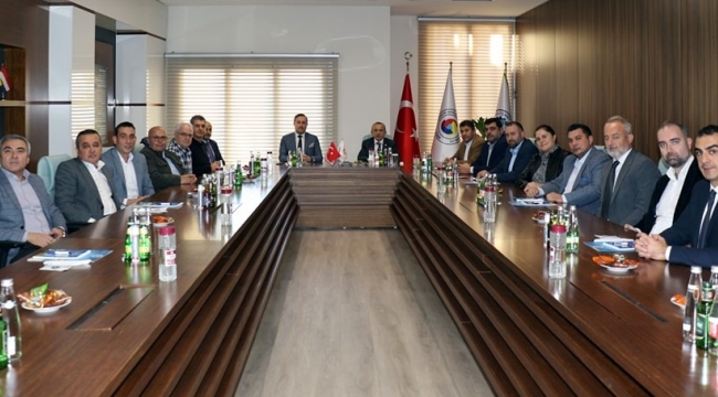 MUOSB yönetimi başkan Yılmaz'ı ziyaret etti