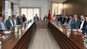 MUOSB yönetimi başkan Yılmaz'ı ziyaret etti
