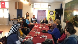 Ortak toplantıda kadına şiddet anlatıldı