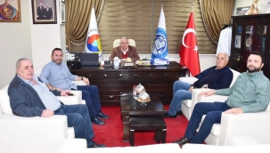 TSO başkanı Aydın'ın ziyaretçileri