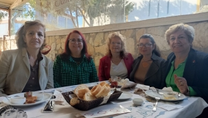 Yardım kahvaltısına CHP'li kadın başkanlarda destek verdi