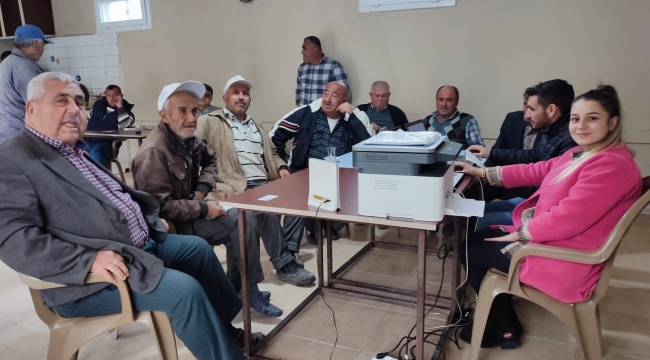 Ziraat odasından çiftçilere mobil hizmet