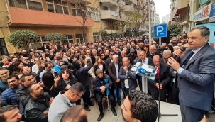 Adaylığını açıklayan başkan Balaban'ı partililer yanlız bırakmadı