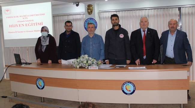 Alaşehir TSO'da, ekmek üretiminde çalışanlara hijyenik eğitimi