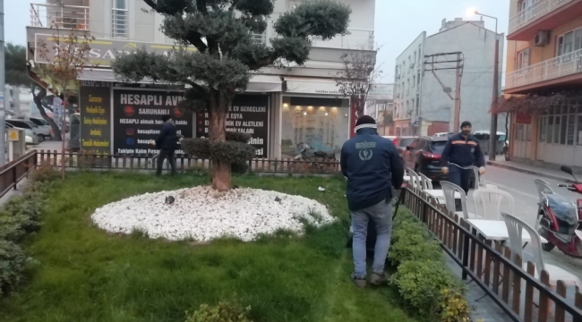 Başkan Bilgin çalışıyor Saruhanlı gelişiyor