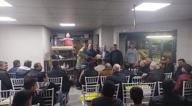 Başkan Bilgin, güvercin ve kanarya sevenler derneği'nde