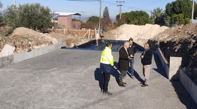 Başkan Bilgin Halitpaşa sanayi inşaat alanını gazdi