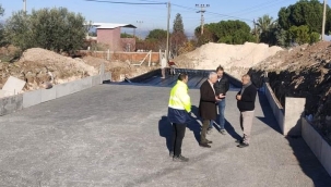 Başkan Bilgin Halitpaşa sanayi inşaat alanını gazdi