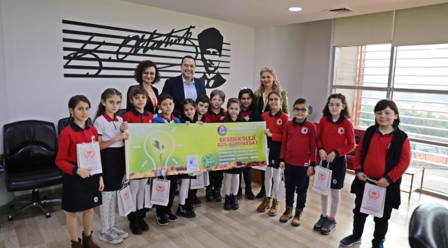 Başkana yeşil bayrak projesini anlattılar
