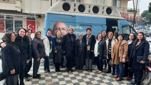 CHP il kadın kolları yöneticileri Köprübaşı'nda