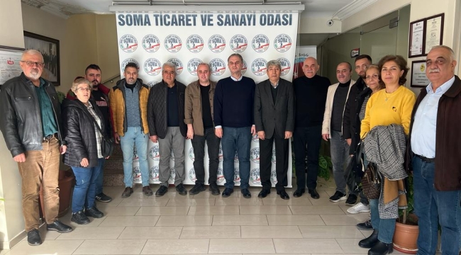 CHP ilçe yönetimi TSO' başkanı Doğan'ı ziyaret etti