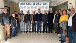 CHP ilçe yönetimi TSO' başkanı Doğan'ı ziyaret etti