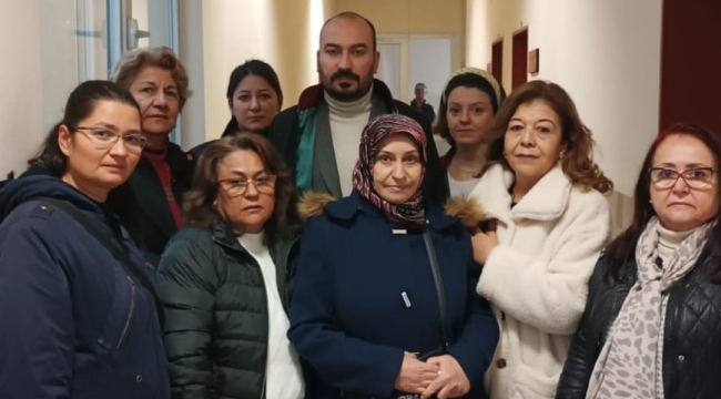 CHP'li kadınlar Hilal Kırgöz duruşmasında
