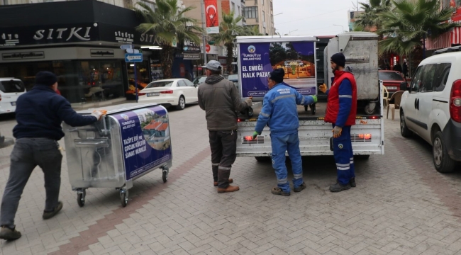  "Daha temiz bir Turgutlu" çöp konteynerleri yenileniyor