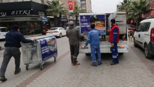  "Daha temiz bir Turgutlu" çöp konteynerleri yenileniyor