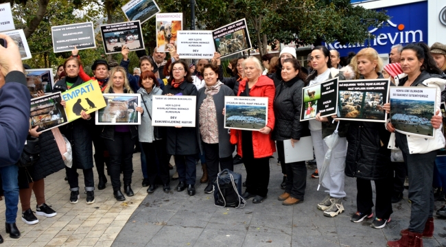 Hayvan severlerden katliam protestosu