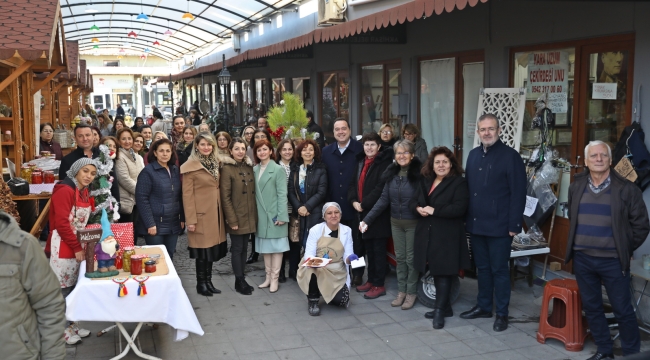 Kadın emeği yılbaşı pazarı açıldı