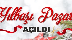 Kadın üreticileri yıl başı pazarı açıldı