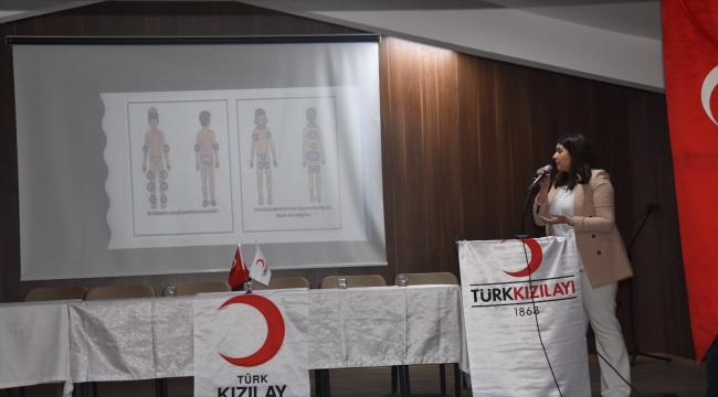 Kızılay "çocuk istismarı ve kadına şiddet"semineri düzenledi