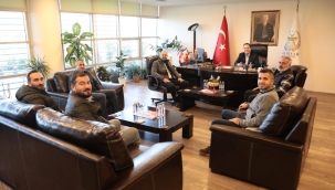 Müteahhitler başkan Dutlulu'yu ziyaret etti.