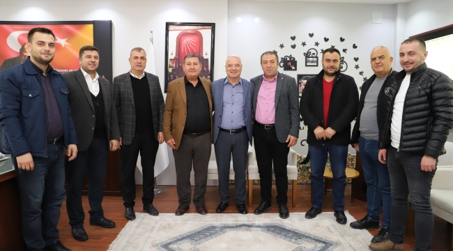 Oda başkanları başkan Bilgin'i ziyaret etti