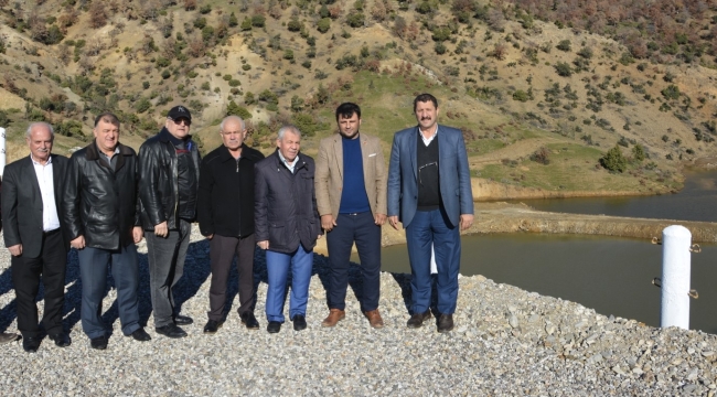 Sayık sulama barajı su tutmaya başladı