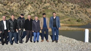 Sayık sulama barajı su tutmaya başladı