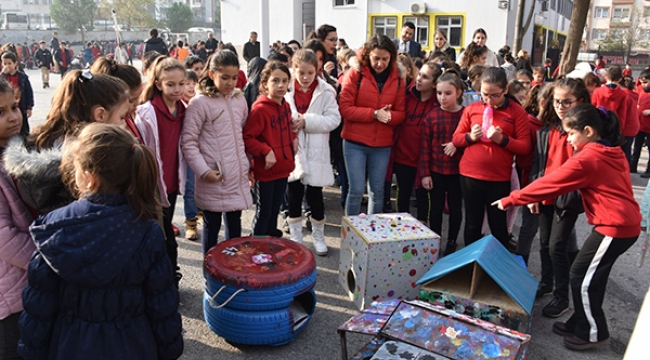Sokak hayvanları için 637 öğrenci barınak yaptı