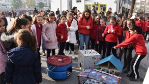 Sokak hayvanları için 637 öğrenci barınak yaptı