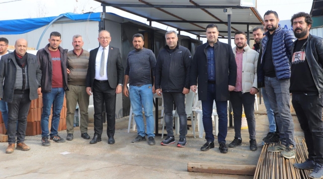 Turgutlu sanayi çarşısı'nda kolonlar yükseliyor