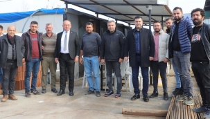 Turgutlu sanayi çarşısı'nda kolonlar yükseliyor