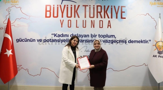 AKP Akhisar ilçe kadın kolu başkanlığına Karabacak atandı