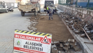 Alaşehir belediyesinin 6 mahallede bakım onarım çalışması