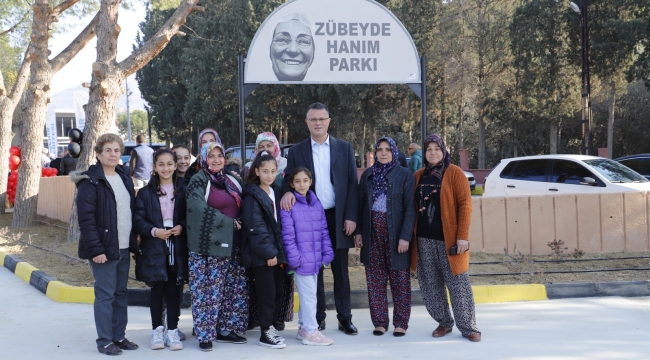 Alaşehir'de Zübeyde hanım parkı açıldı